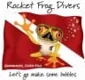 Logotipo de Rocket frog divers costa rica