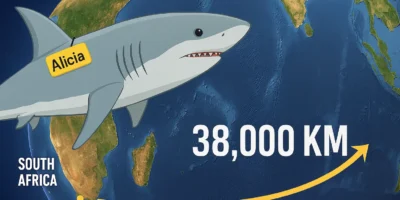 De Gansbaai a Indonesia: la odisea de 38.000 km de un tiburón blanco mal identificado De Gansbaai a Indonesia: la odisea de 38.000 km de un tiburón blanco mal identificado